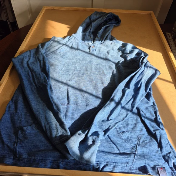 Lucky Brand Bright Blue Lightweight Hoodie 2561/252 - Picture 2 of 11